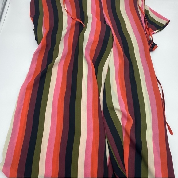 ASOS Stripped Wrap Front Jumpsuit- 12 - Picture 7 of 9